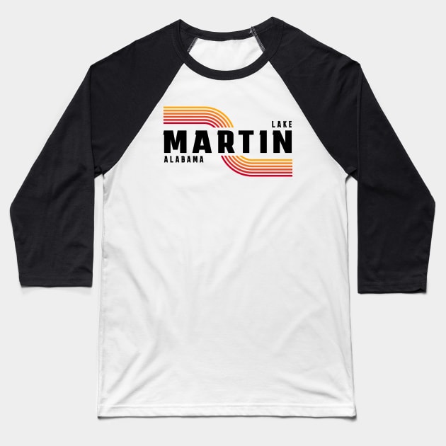 Lake Martin 80's Retro Baseball T-Shirt by Alabama Lake Life